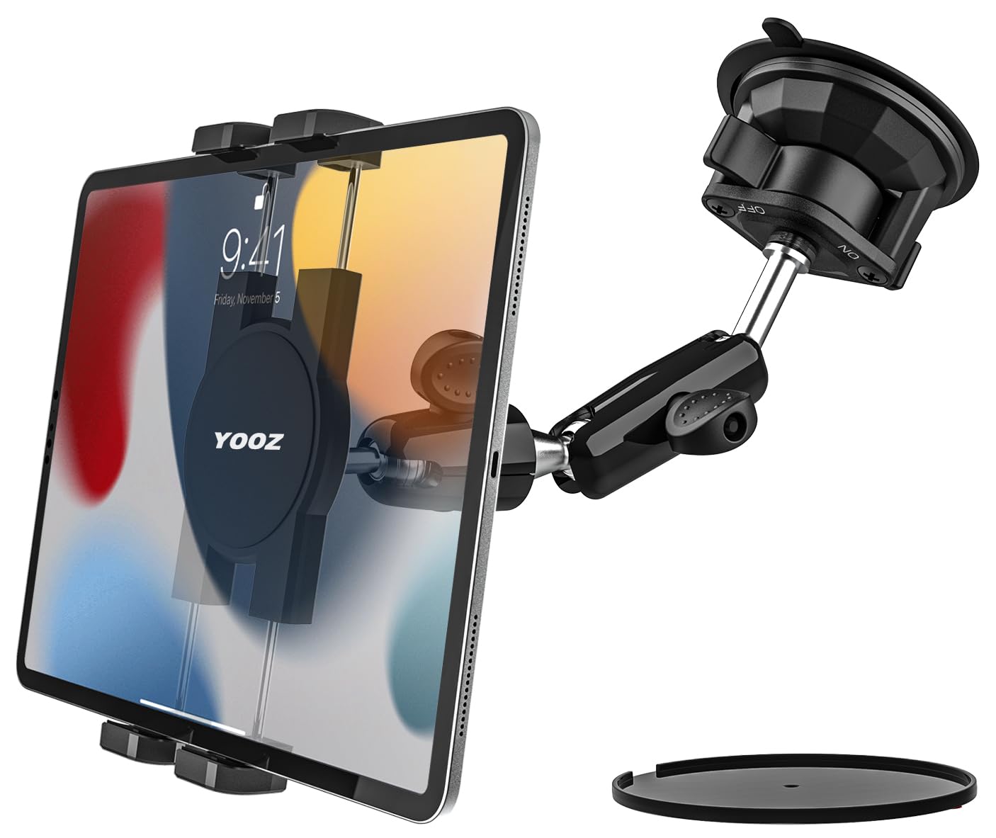 Car Tablet Mount Suction Heavy Duty - Strong Suction &amp; Flexible
