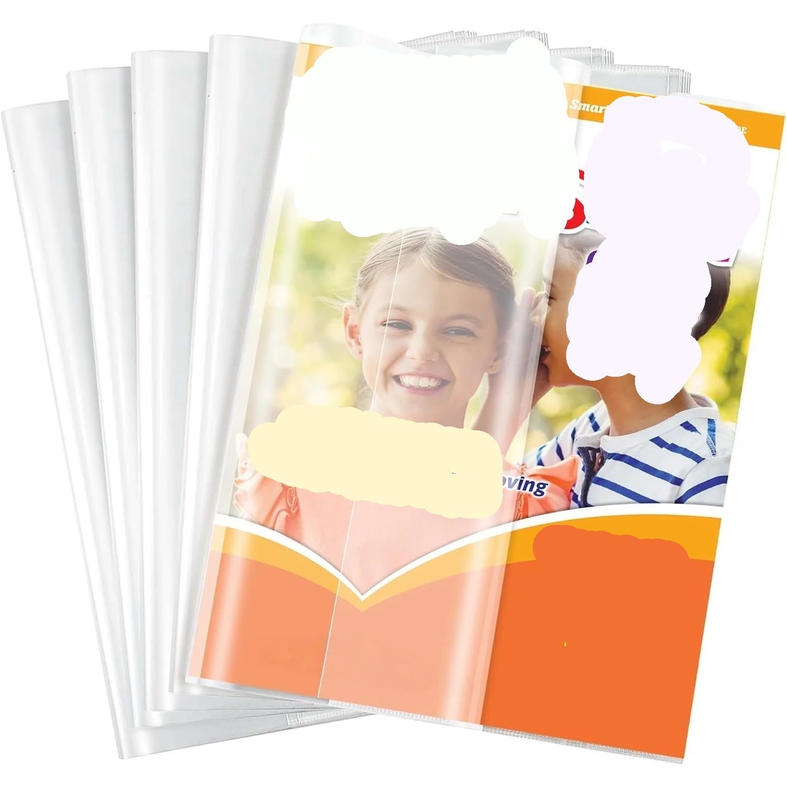 Przezroczysty folder z tworzywa sztucznego, 10 szt. Okładek na książki Materiały eksploatacyjne Skórka Podręczniki studenckie Zeszyty A4 16K 22K(22K)