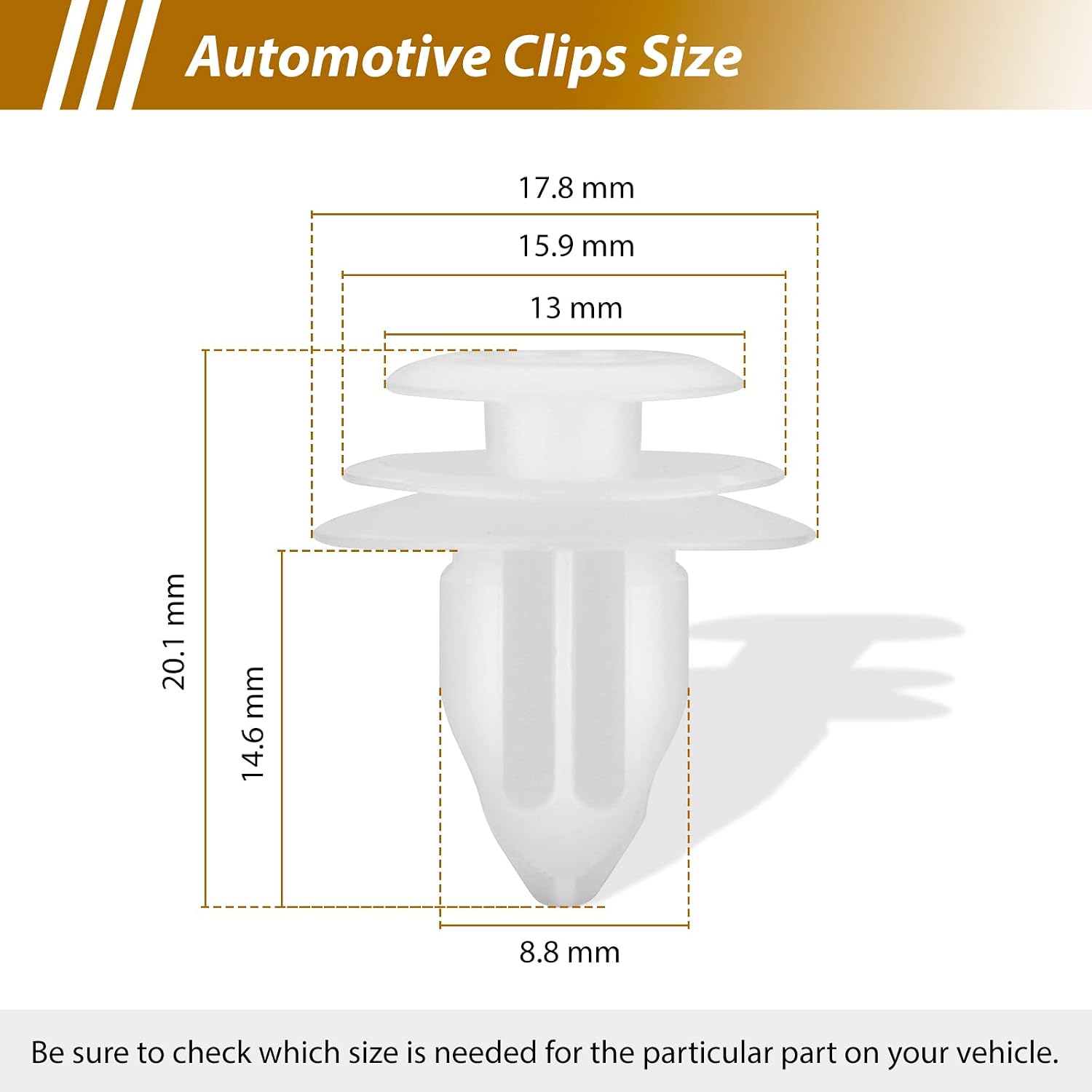 10 Pcs Super Interior Door Trim Panels Clips Retainers Fits for Toyota Prius Tundra Camry Corolla Sienna Sequoia Tacoma Replacement for The Part# 90467-10188