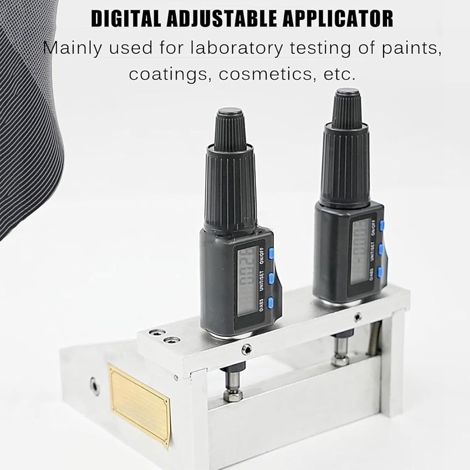 Aplicador de película ajustable, revestimiento de precisión de 1 a 6000 μm, dispositivo de preparación de película húmeda para pruebas de pintura de laboratorio, arte de resina y acabado de madera