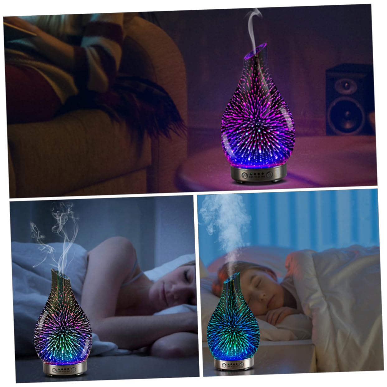 1pezzi Diffusore Per Aromi Umidificatore Elegante Con Funzione Di Spegnimento Automatico Adatto Per Ufficio e Yoga Migliora La Qualità Aria Design e Duraturo