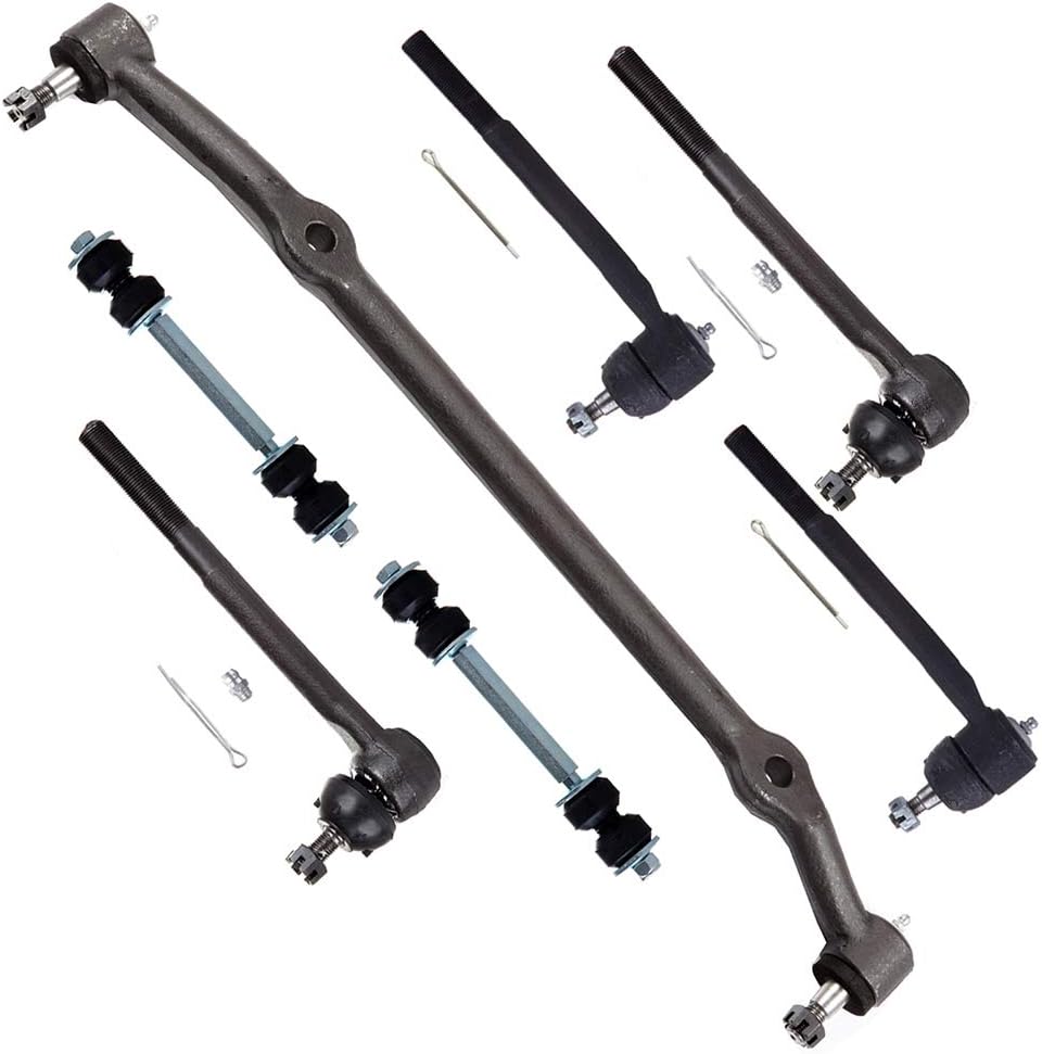7pc Set Front Center Link Inner Outer Tie Rods Sway Bar Link for Chevy El Camino for Malibu Monte Carlo for Caballero for Century for Oldsmobile Cutlass Supreme for Pontiac Grand Prix