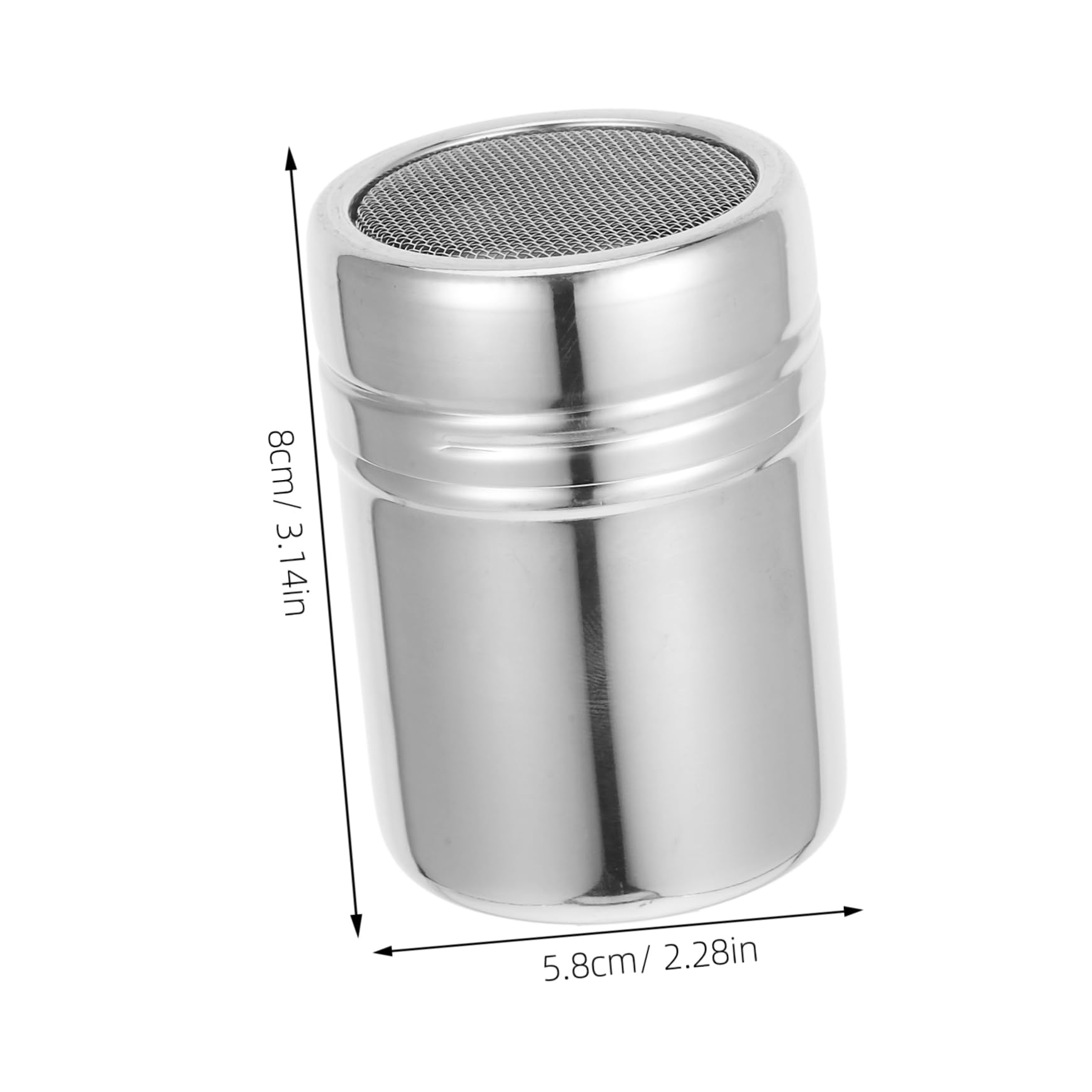 SOLUSTRE 2 Pack Condiment Bottle Set Powdered Sugar Duster Cocoa Powder Shaker Sugar Shaker Lid Stencils for