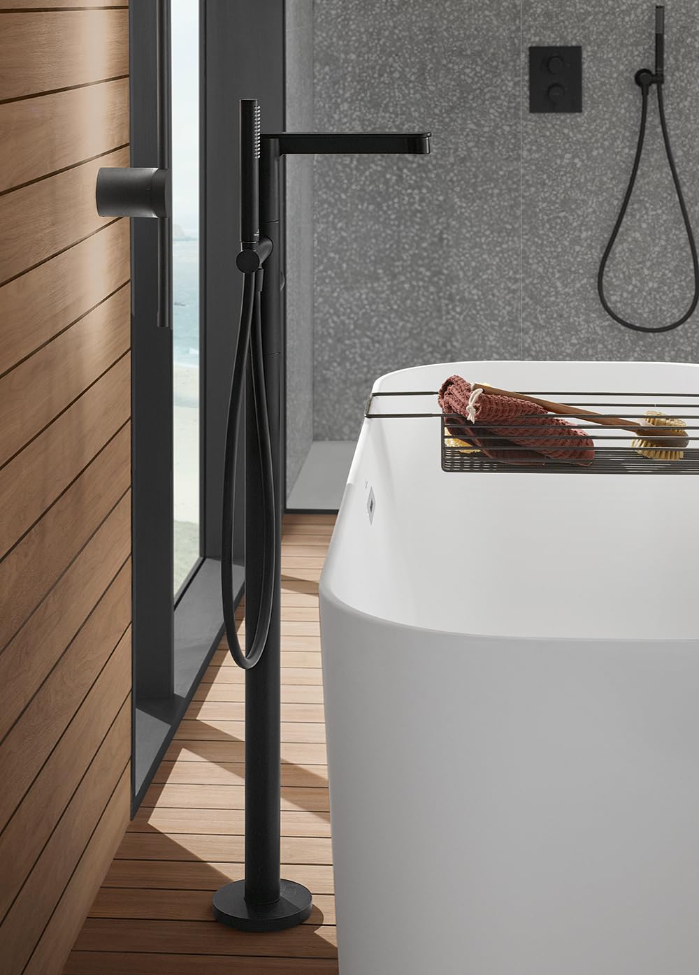 Villeroy & Boch Universal Showers wąż prysznicowy ręczny, elastyczny wąż prysznicowy z zabezpieczeniem przed przekręceniem, wąż prysznicowy do prysznica i wanny, odporny na zginanie, 1,20 m, matowy