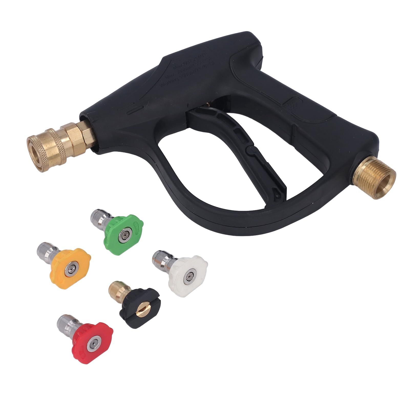 Pistola per Pulizia Auto 5 Pezzi Ugelli Ad Alta Pressione per Autolavaggio Spray per Pistola Ampia Macchina per Lavaggio Auto Pistola a Spruzzo Spritz per Pistola a Spruzzo