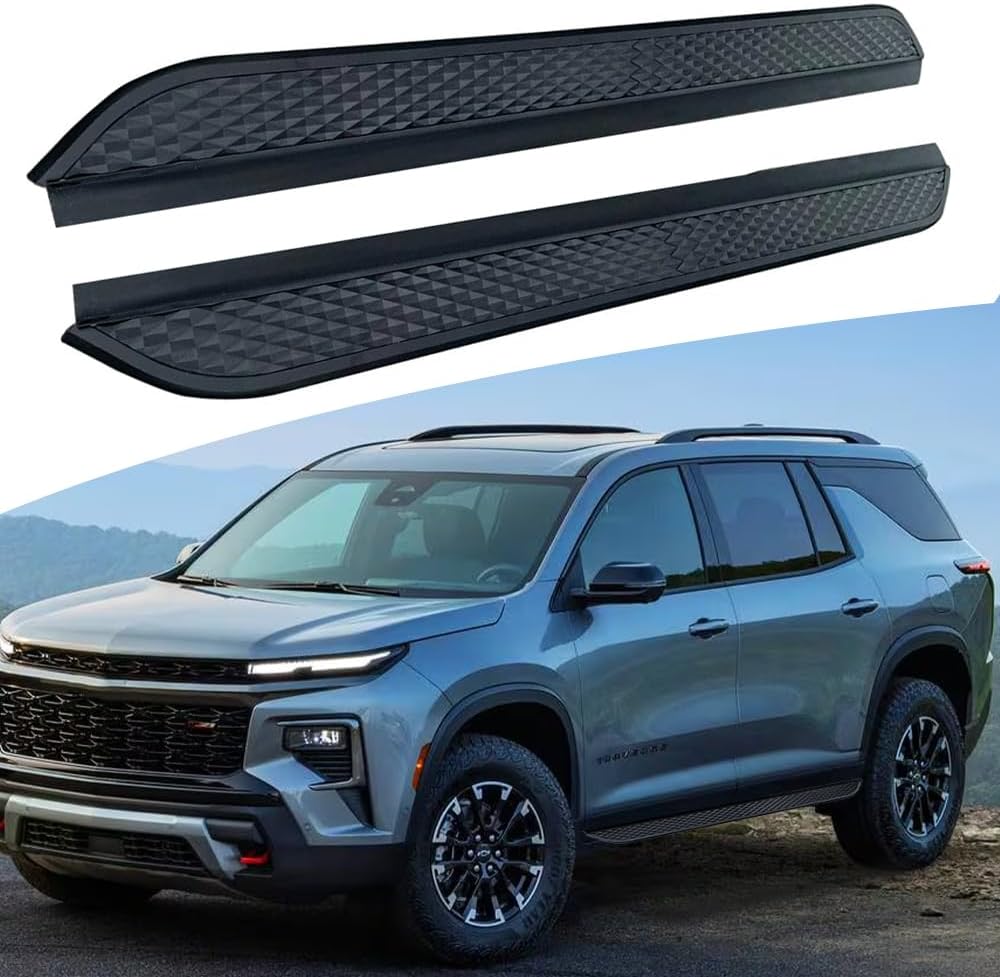 2PCS Side Steps Running Boards Nerf Bars Side Pedal Protector Fits for Chevrolet Traverse 2024-2027 (ZYH)