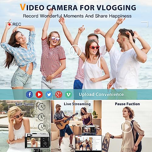 Upgraded 4K Digital Camera With Viewfinder Flash & Dial, 48Mp Digital Camera For Photography And Video Autofocus Anti-Shake, Travel Portable Camera With Sd Card 2 Batteries, 16X Zoom Vlogging Camera #TOP5