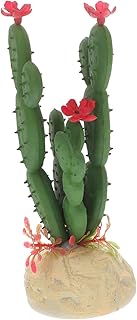 TEHAUX Cactos De Tanque De Peixes Plantas De Aquário De Plástico Para Decoração De Casa Decoração De Plantas De Plástico Artificial Decoração De Terrário Plantas De Aquário Artificiais