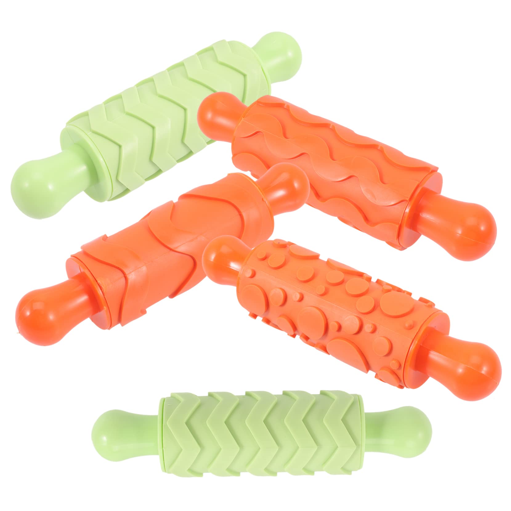 Alipis 2 Series Rodillo De Arcilla Para Herramientas De Manualidades Para Y Cocinar Utensilios Educativos Para Actividades Familia Comida Falsa 5 Piezas*2