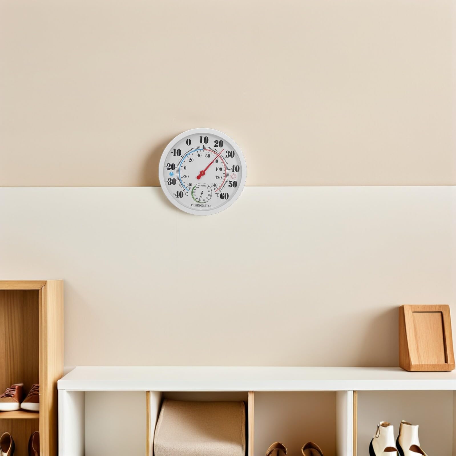 Termómetro Higrómetro de Pared Interior Digital Blanco para Casa