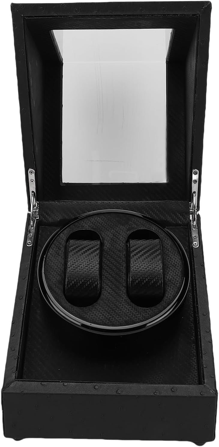 Watch Winder, Quiet Motor Automatic Watch Winding Box, PU Leather