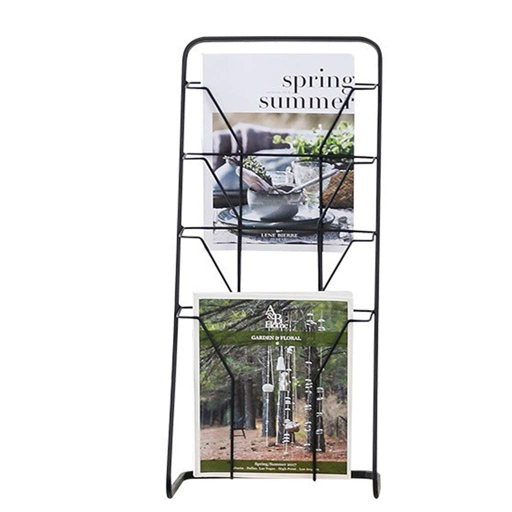 TIANQIHAO Bookshelf, File Rack, Information, Newspaper, Magazine, Magazine, Child, Baby, Picture Book, Books, Magazine Rack, Wrought Iron Floor, Publicity Display Stand Magazine Ra