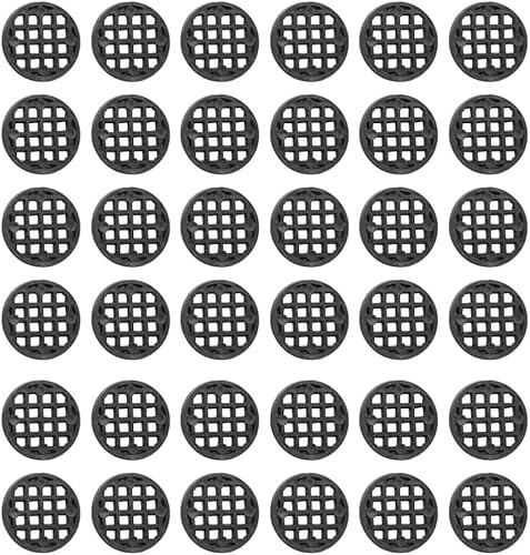 Yardwe 100 cojines de pantalla para pérdida de agujeros inferiores, almohadillas de malla para bonsái, alfombrilla de rejilla, accesorio para