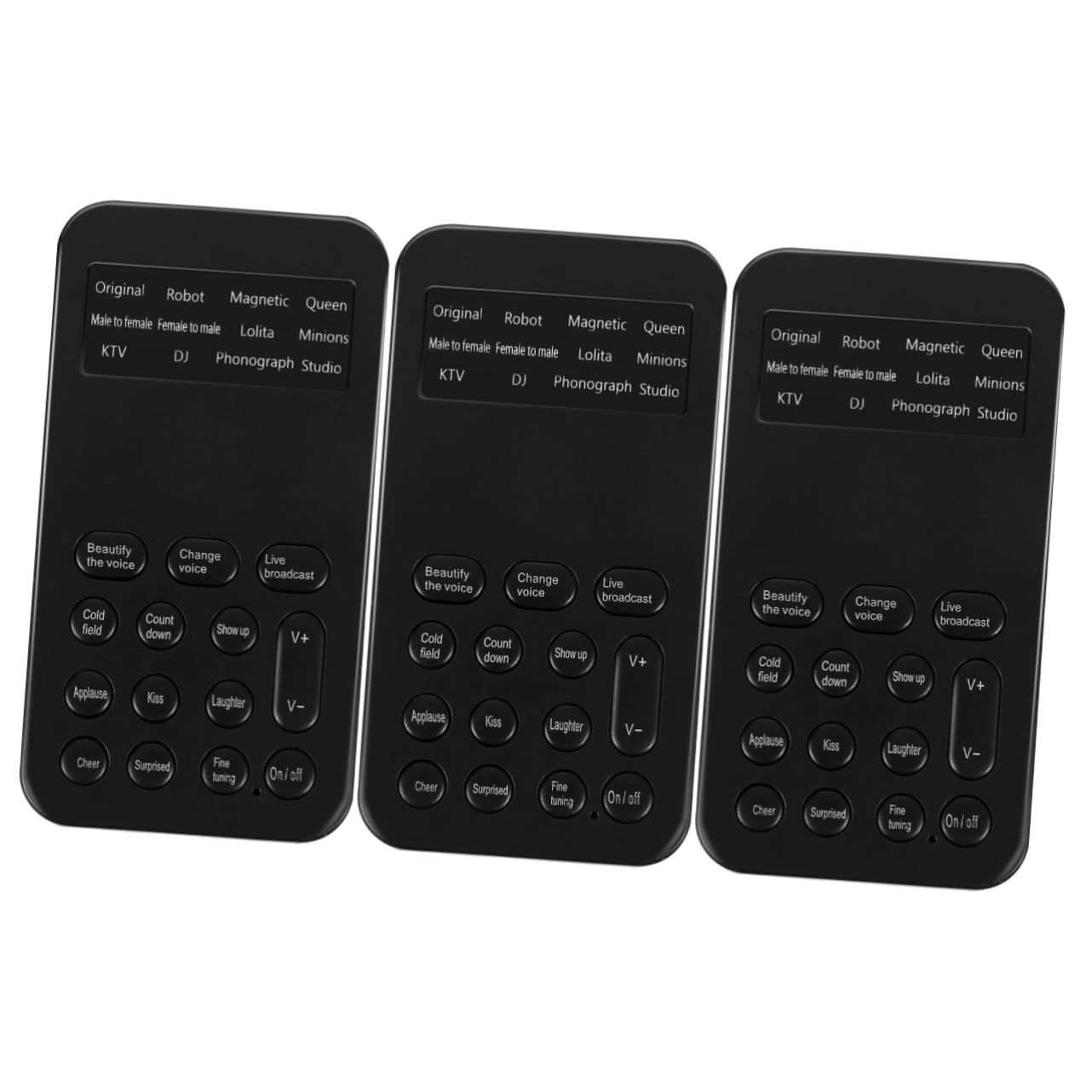 OSALADI 3stücke Mini USB Soundkarte Tragbarer Voice Changer Mit Soundeffekten Für Live-übertragungen Kompatibel Mit Pc Und Smartphone Einfach Zu Bedienen Ohne Treiberinstallation