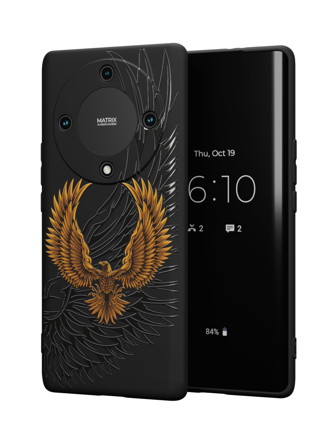for Honor X9a/Magic5 Lite (5G) Case, Shockproof Protective Phone Case Cover for Honor X9a/Magic5 Lite (5G), with The Eagle in flight Pattern