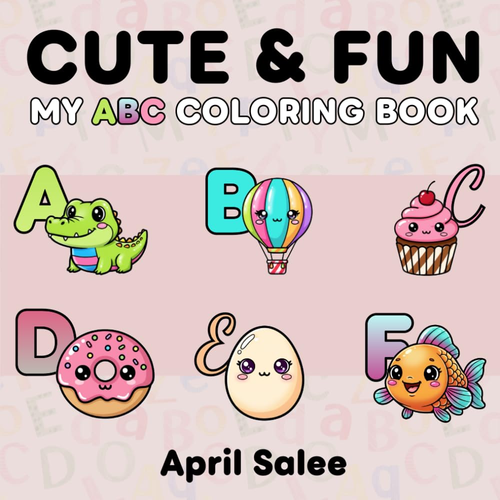 MY ABC COLORING BOOK: Big, Simple Pictures and Letters for Little Hands