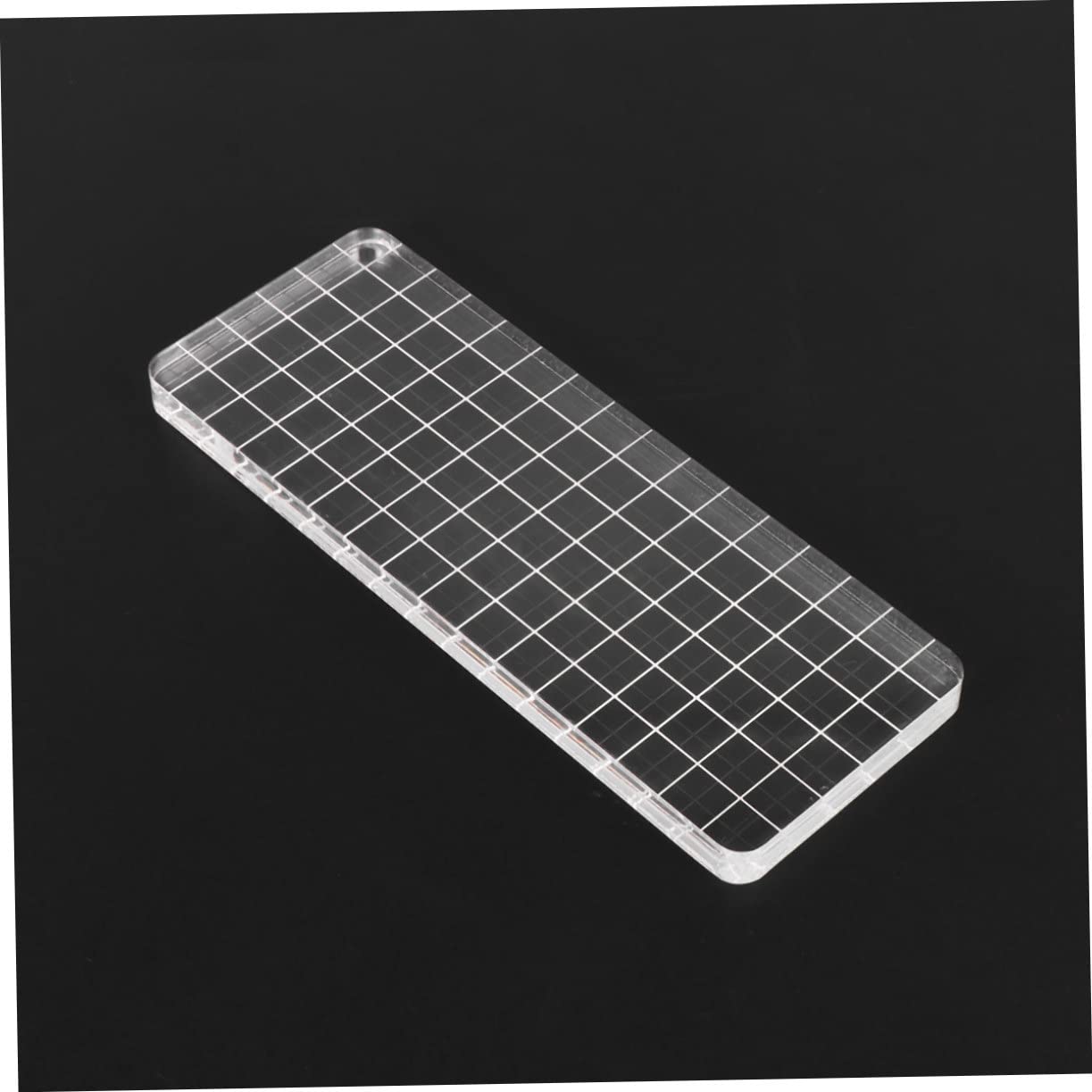 HAPINARY High Transparency Acrylic Stamping Blocks Stamps for Journaling Grid Lines and Comfortable Handle