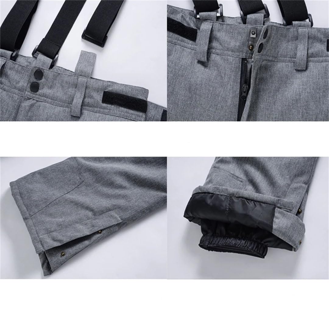 Pantaloni da sci invernali da uomo e donna, spessi e caldi, antivento, pantaloni da snowboard