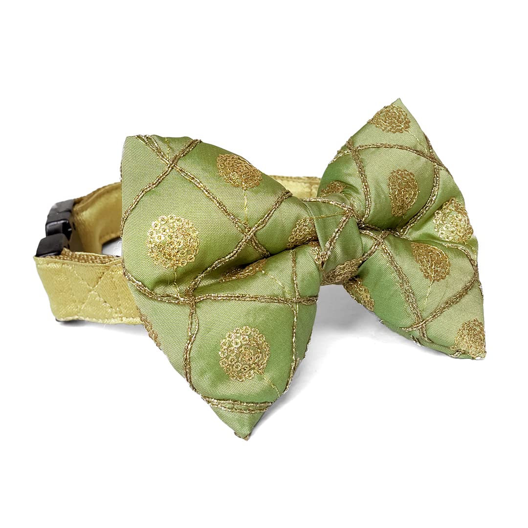 That Dog In Tuxedo Festive/Wedding Dog Bow Tie for Diwali/Navratri/Wedding - Padmakshya Collection (XL, Green - Pankaja) (B0BDL7LBN1) Amazon Price History, Amazon Price Tracker