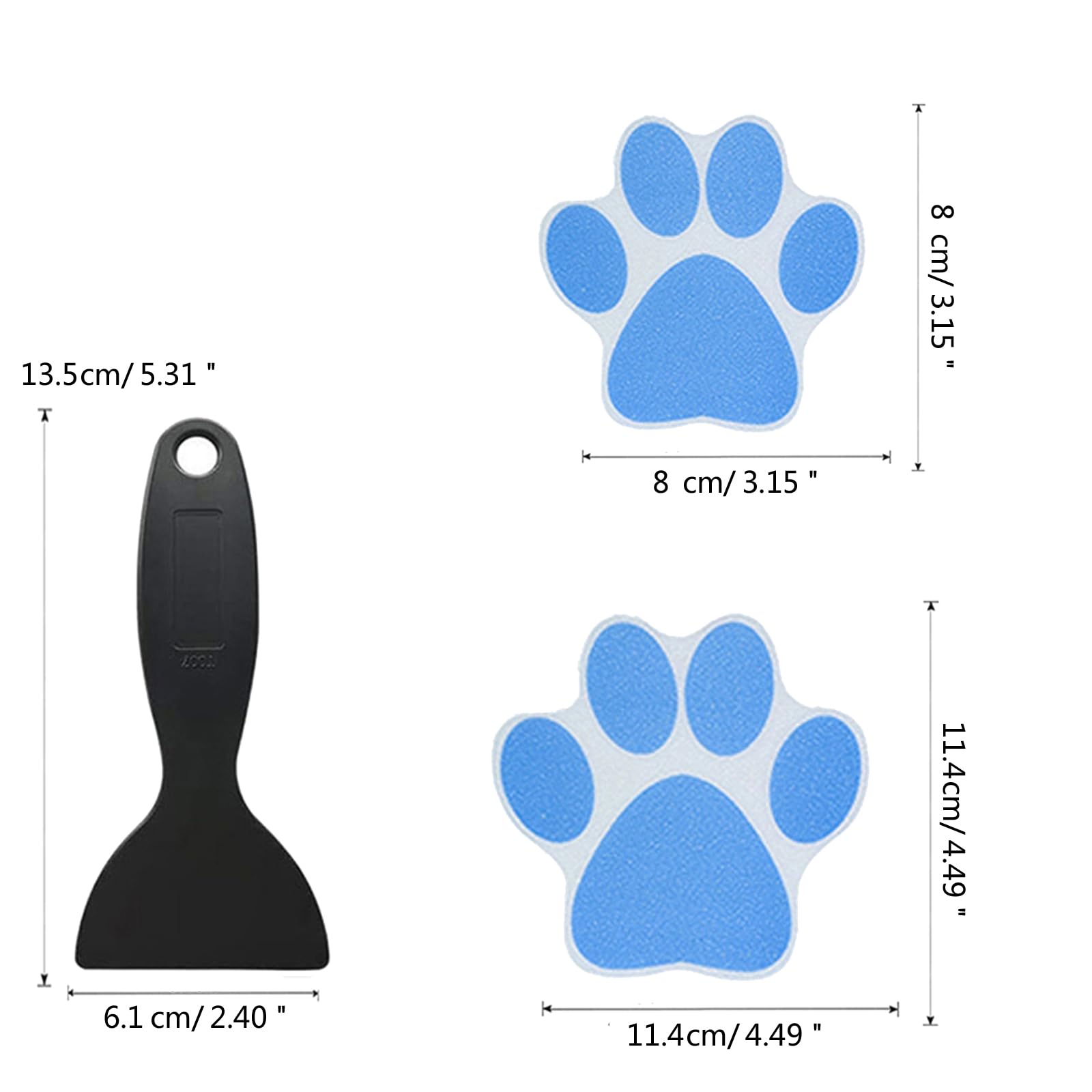 10 Adesivi Antiscivolo Per Vasca + Raschietto - Sicurezza Per Bambini - Foto 8