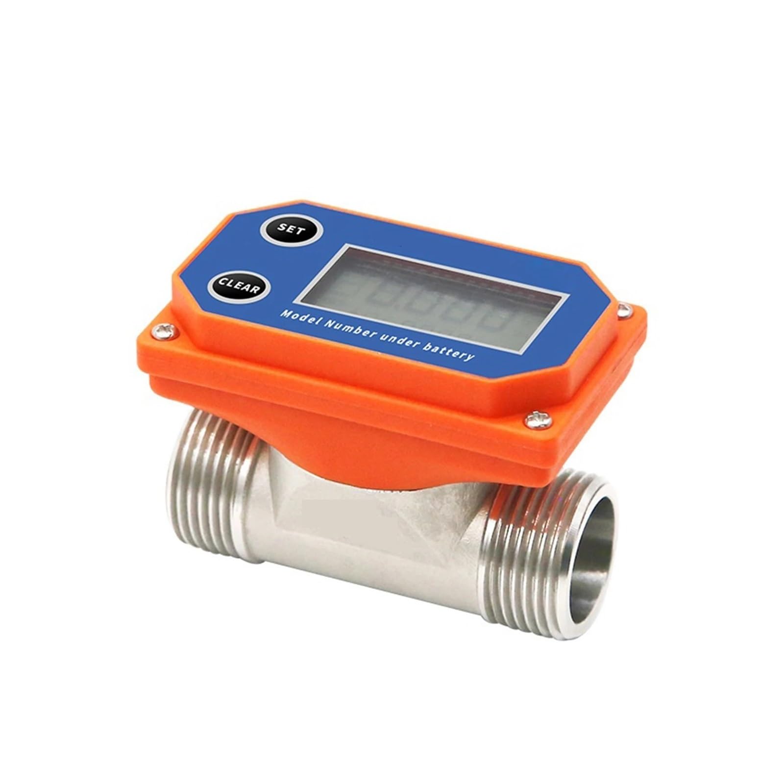 TBZOQAID Digital Flow Meter Flowmeter Gauge Electronic Indicator Sensor Counter(DN25.)