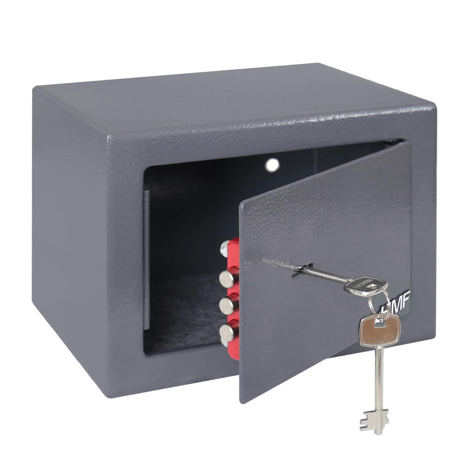 HMF 49216-11 Mały sejf z kluczem, sejf meblowy | 23 x 17 x 17 cm | antracytowy