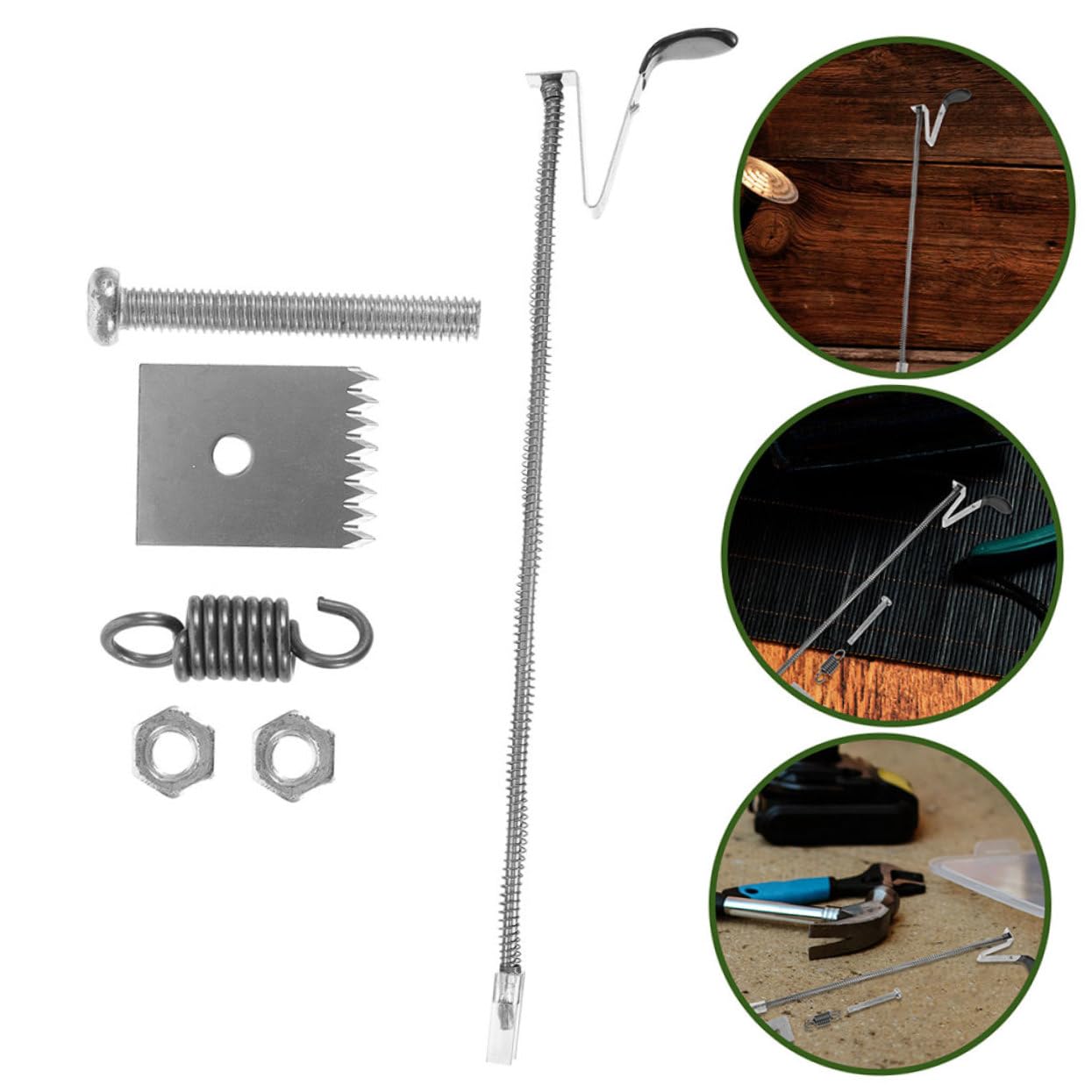 BESPORTBLE 10 Juegos De Accesorios para Máquina De Atar Ramas Kit De Motosierra Manual Máquina De Atar Reutilizable Resorte Flexible Herramientas Prácticas De Atado Enrejado Correas De