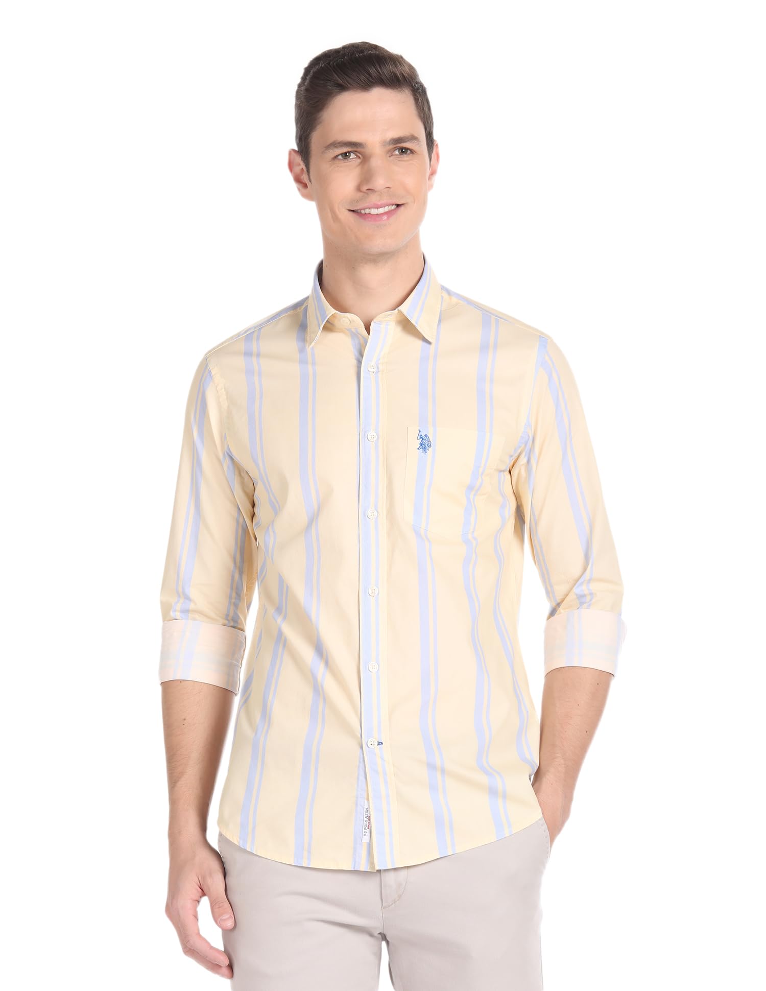 u.s. polo assn. Men's Cotton Regular Fit Shirt-picture-34