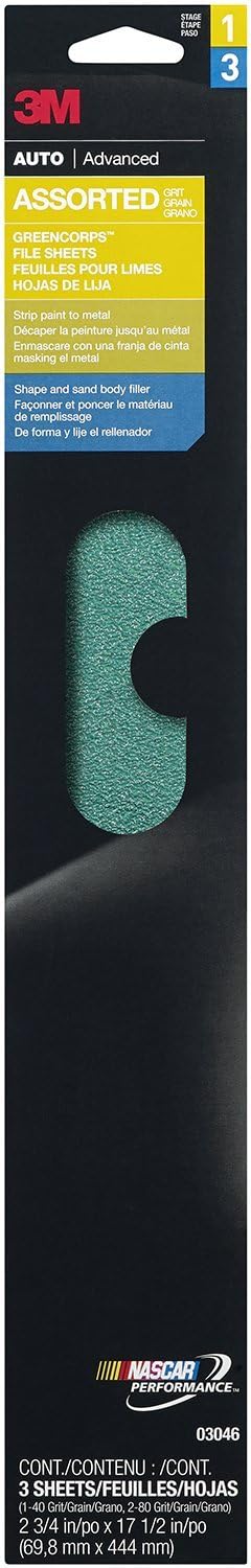 3M 03046 Green Corps 2-3/4" x 17-1/2" Production File Sheet (Pack of 10)