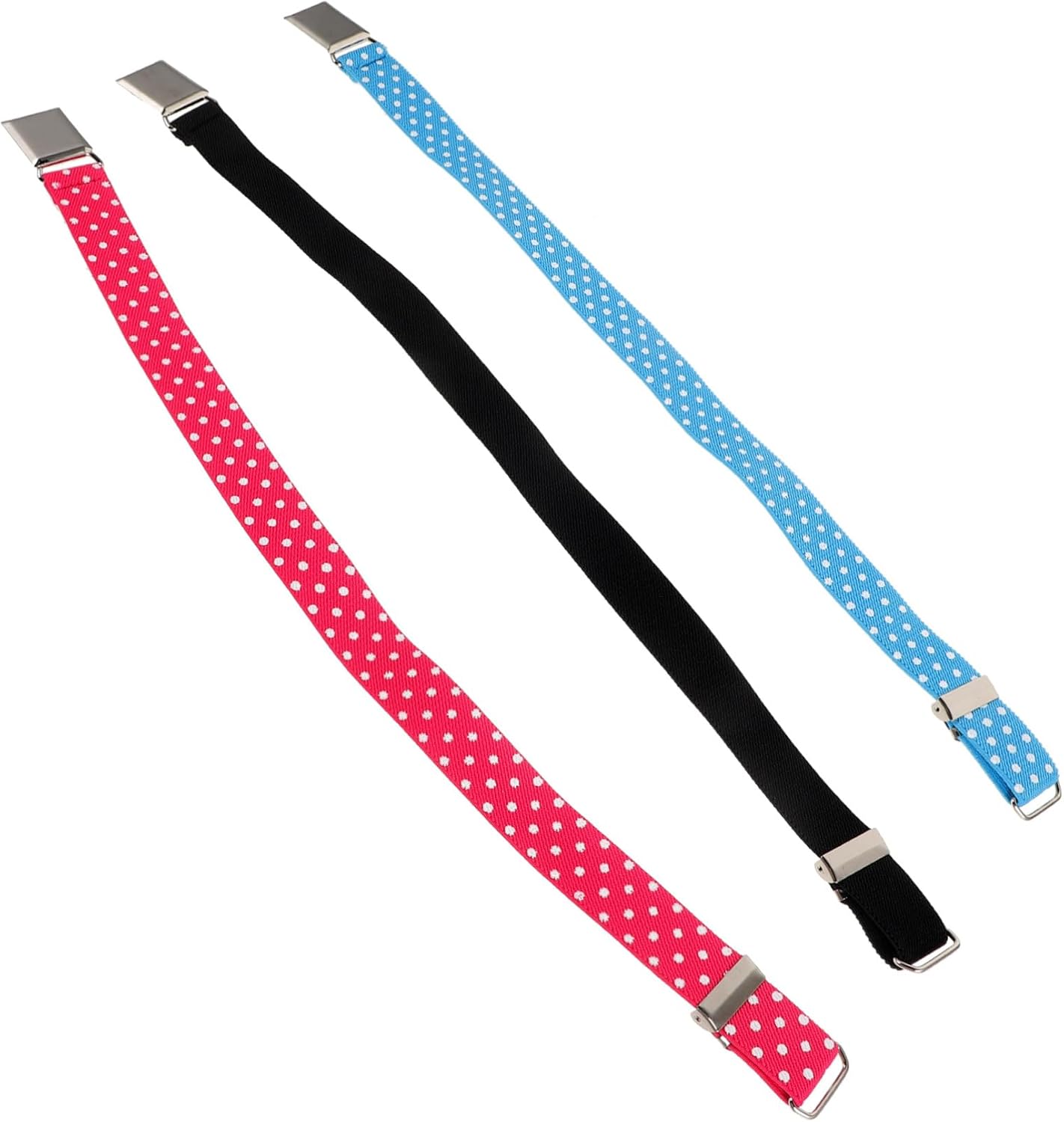 Boys Girls Elastic Belt Adjustable Child Belt Black for Dress Skirt Jeans