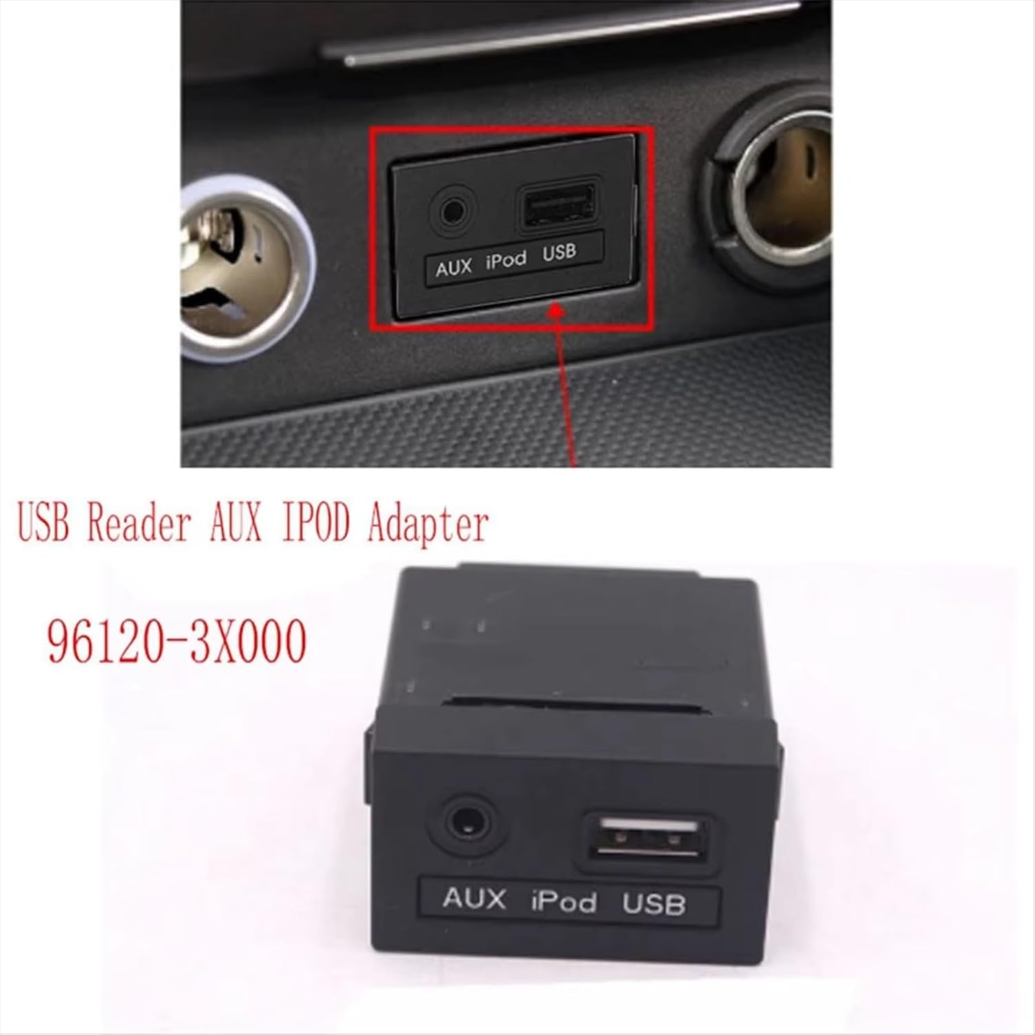 Port ładowania AUX do samochodu Hyundai do Elantra 2011-2012-2013 do 16-pinowy interfejs audio do czytnik USB do adapter AUX
