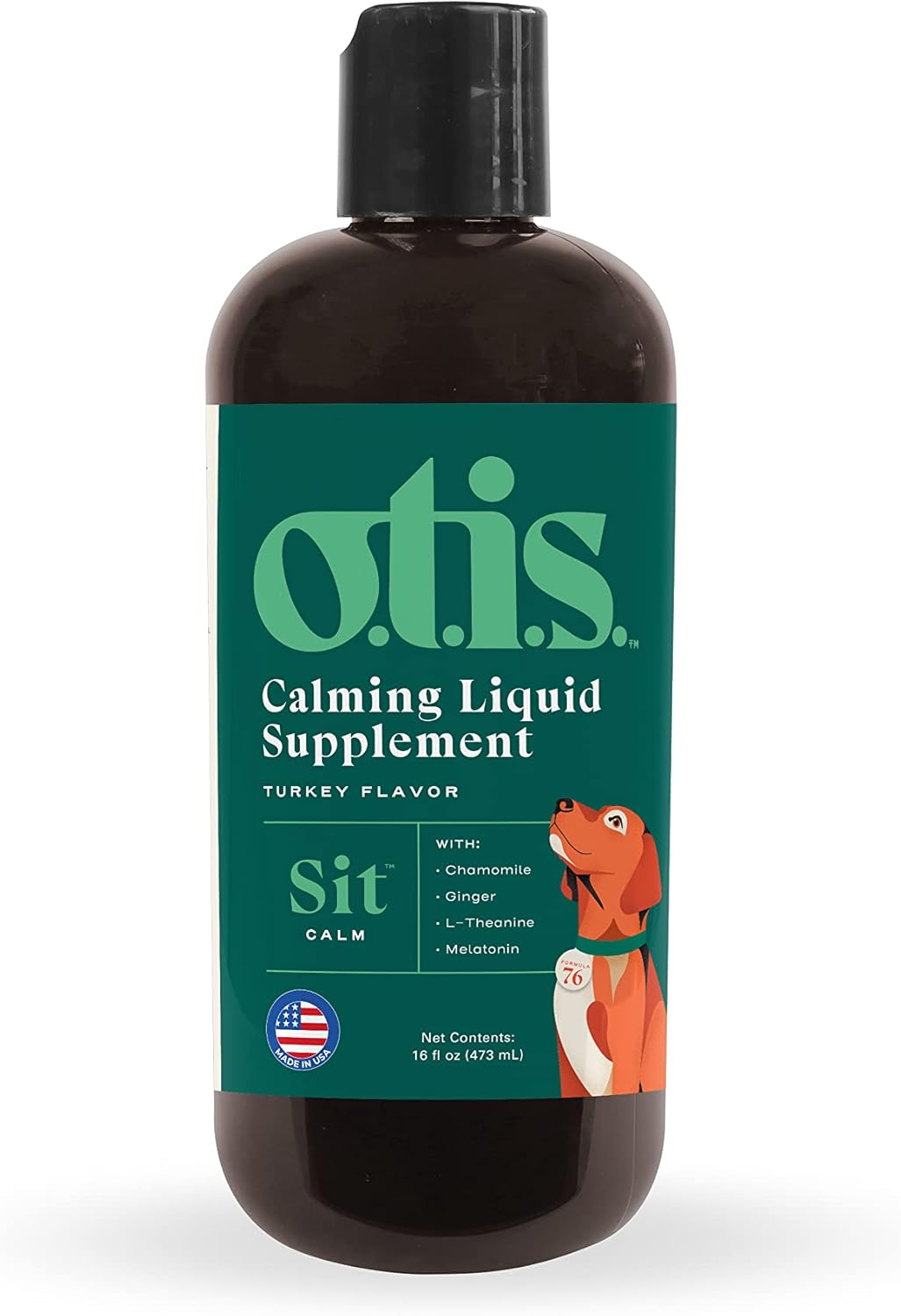 OTIS Liquid Supplement for Dogs Calming Turkey BrothBased, Dog Supplement with