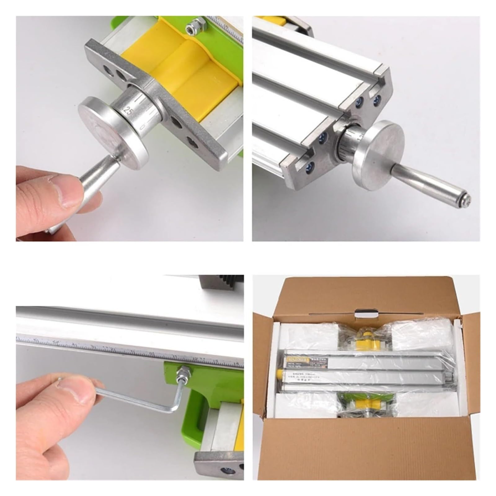Torno, Máquina De Torno, Tornillo Banco, Accesorio Mesa Trabajo, Mini Fresado, Ajuste X E Y, Enrutador Coordenadas, para bricolaje CNC mecanizado madera piedra