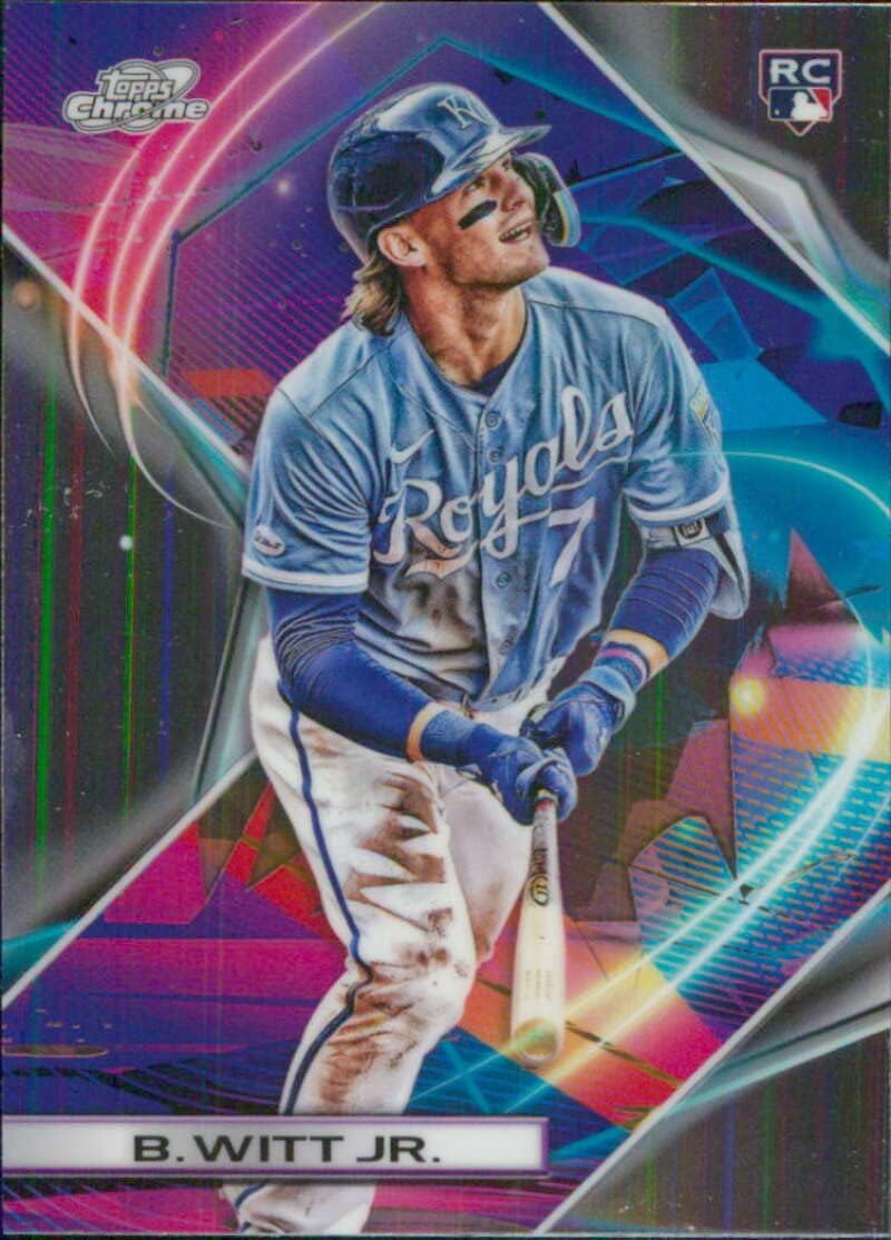2022 Topps Cosmic Chrome #162 Bobby Witt Jr. Kansas City Royals Rookie Baseball Card - GotBaseballCards