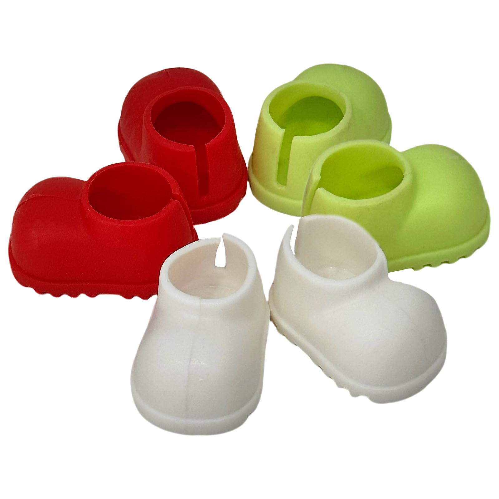 3 Pairs Shoes Accessories for Doll(Shoes Only),Multiple Colors Mini Shoes for 17cm/6.7-Inch Doll,3 Colors Match Different Outfits and Clothes (red,