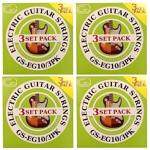ジッド エレキギター弦 3セットパック GID Electric Guitar Strings Serias (GS-EG10/3PK×4)