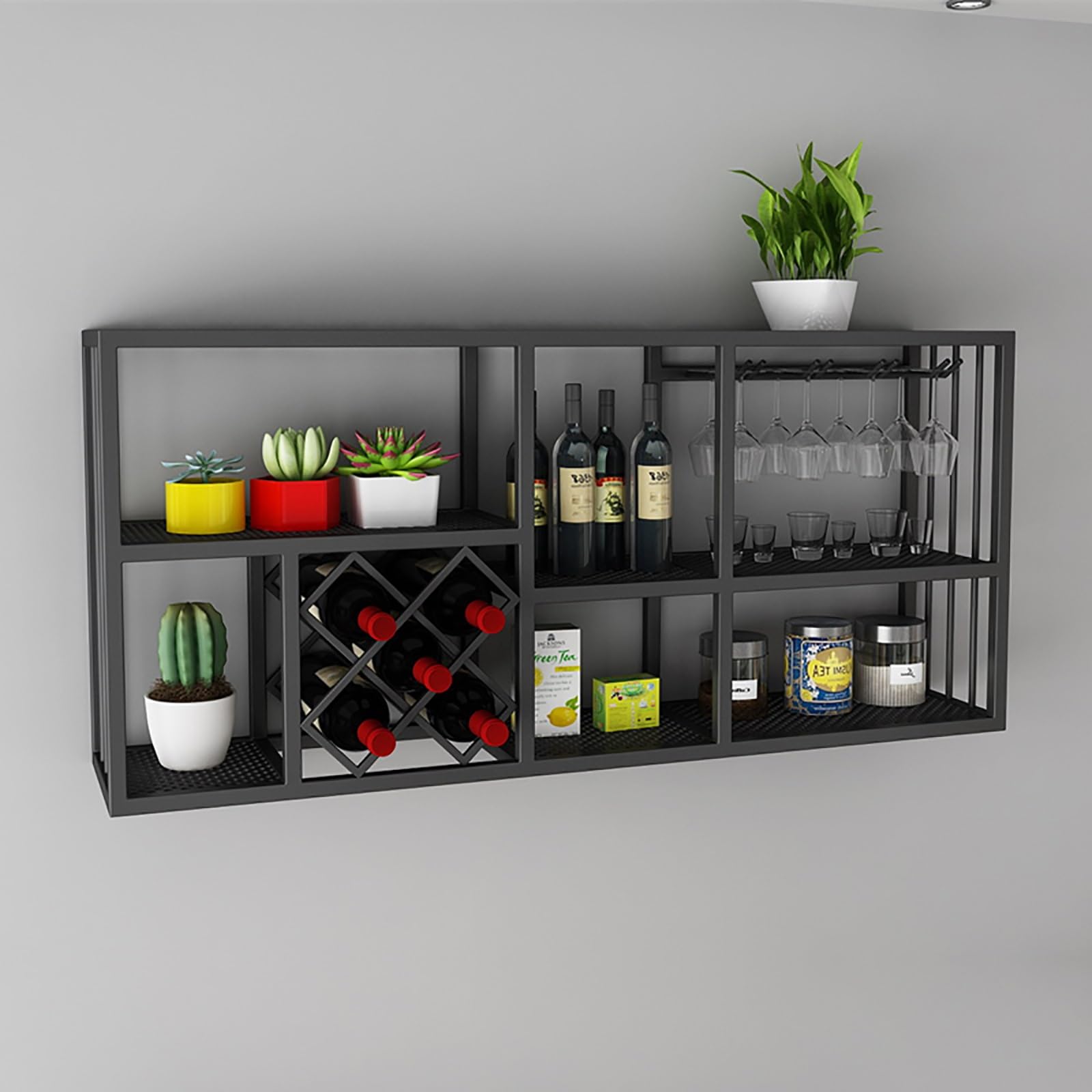 Casier à vin mural anti-encombrement pour libérer vos plans de travail de cuisine