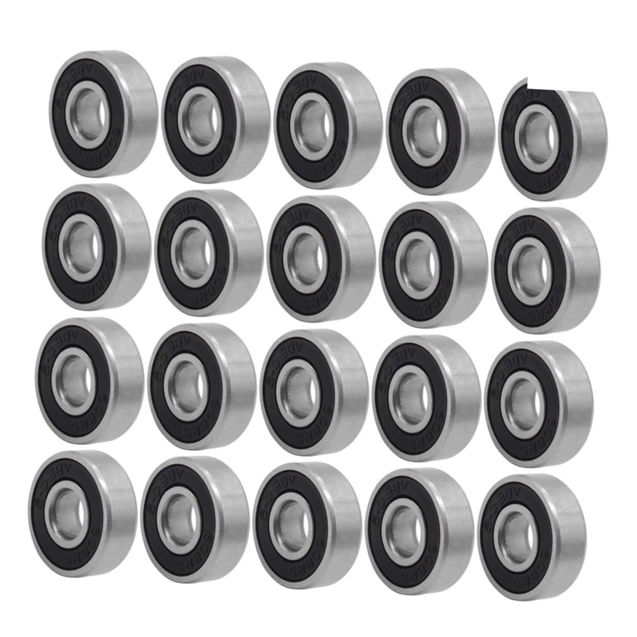 HANABASS 40pièces Roulements De Roue Abec Skateboard Roulements Étanches Et Idéaux Pour Patinage Et Trottinette Noir