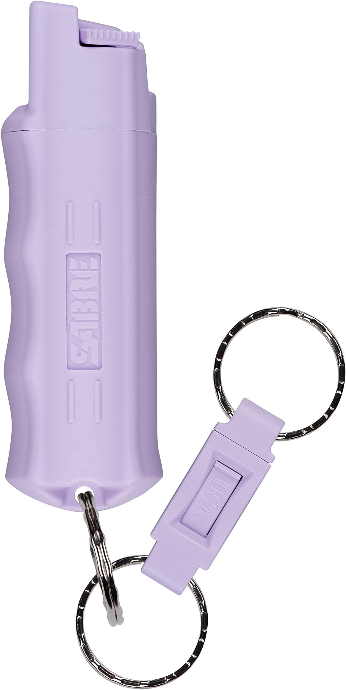 SABRE Pepper Spray - Quick Release Keychain for Easy Carry & Fast Access, Max Police Strength Self Defense OC Spray With UV Dye, 10 Sec. Spray Time, Finger Grip - Faster Aim, 0.54 fl oz, Secure Safety