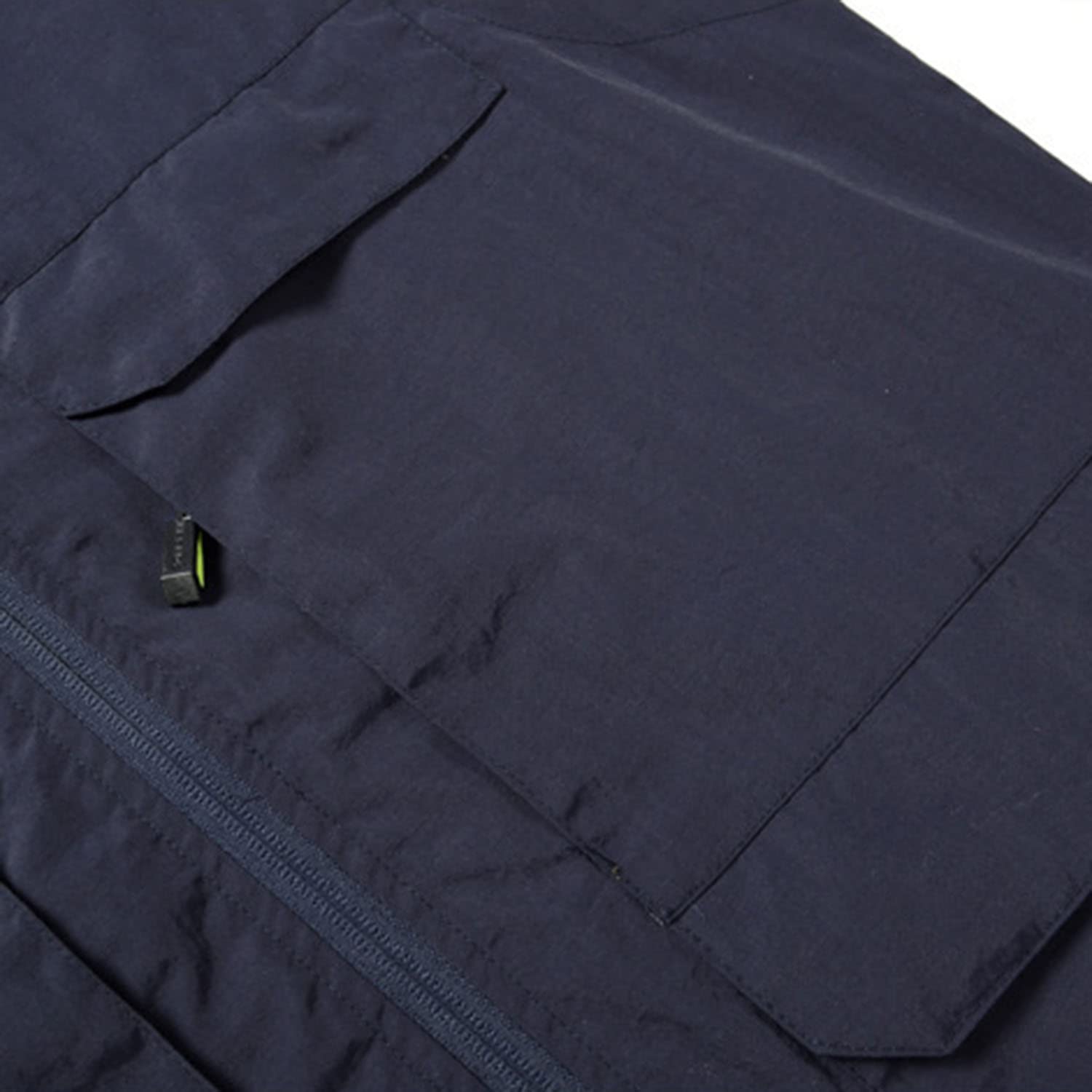 Chaleco para Hombre Chaleco Sin Mangas con Multibolsillos Chaleco De Pesca Casual para Exteriores Chaleco De Viaje Transpirable Chaqueta De Fotografía Utilitario