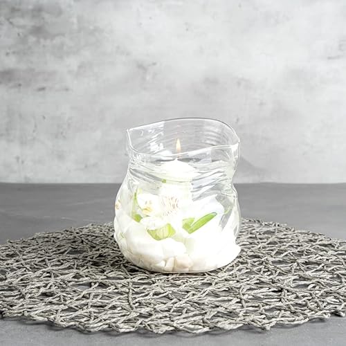 Miniatura 9 de Restaurantware Bolsa de vidrio con cremallera de 22 onzas, 1 bolsa grande de vidrio, bordes arrugados realistas, sirve dulces, palomitas de maíz o