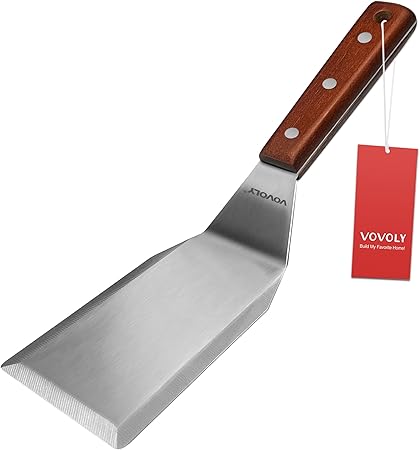 Professional Metal Spatula for Cast Iron Skillets and Flat Top