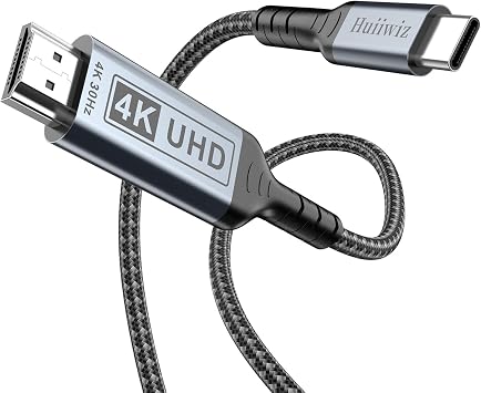 USB C to HDMI Cable for iPhone iPad MacBook Galaxy to TV Projector Monitor, USB-C to HDMI Cord Adapter, Thunderbolt 3 4 5 to HDMI Cable4K 30Hz, 6.6ft