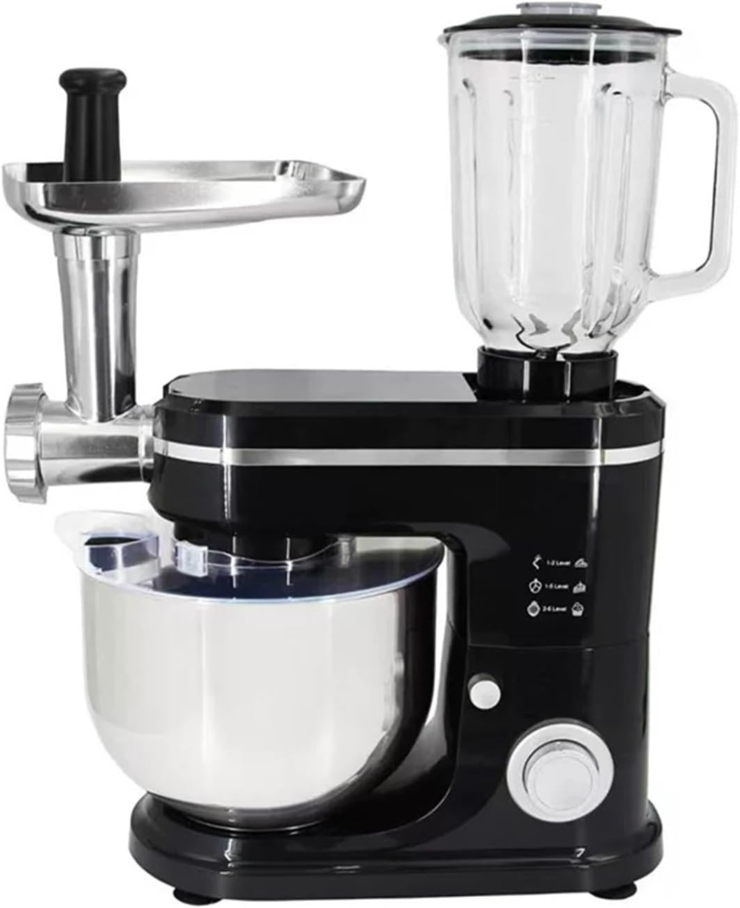 Kitchen Stand Mixer, 5L Dough Baking Mixer Food Household Kitchen Appliance Cake Auxiliary Planetary Stand,for Home Cooks(Set1)