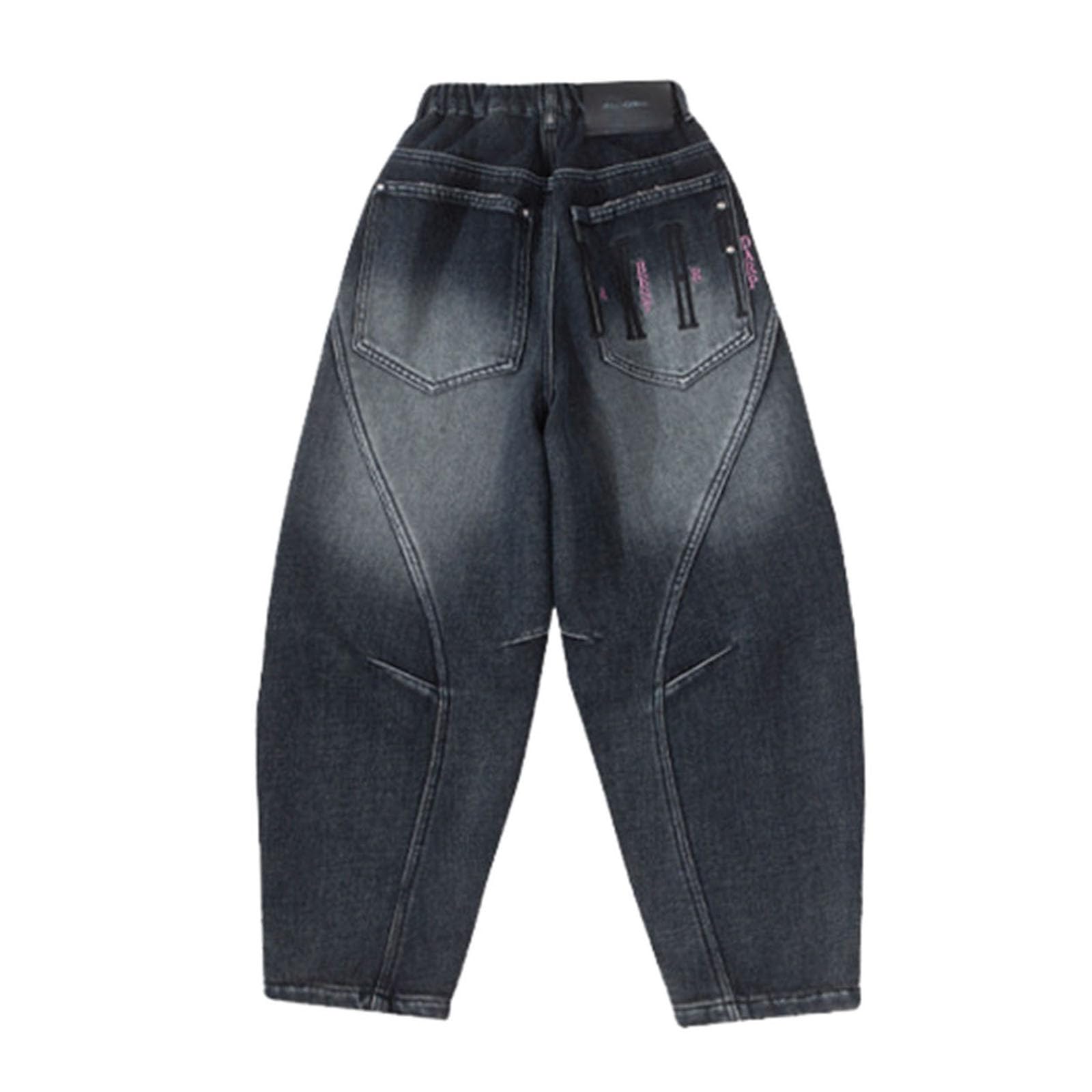 Pantalones Vaqueros de Mezclilla con Forro Polar para niños, Pantalones cálidos de Invierno para niños pequeños y Grandes, Pantalones térmicos para Clima frío con Interior
