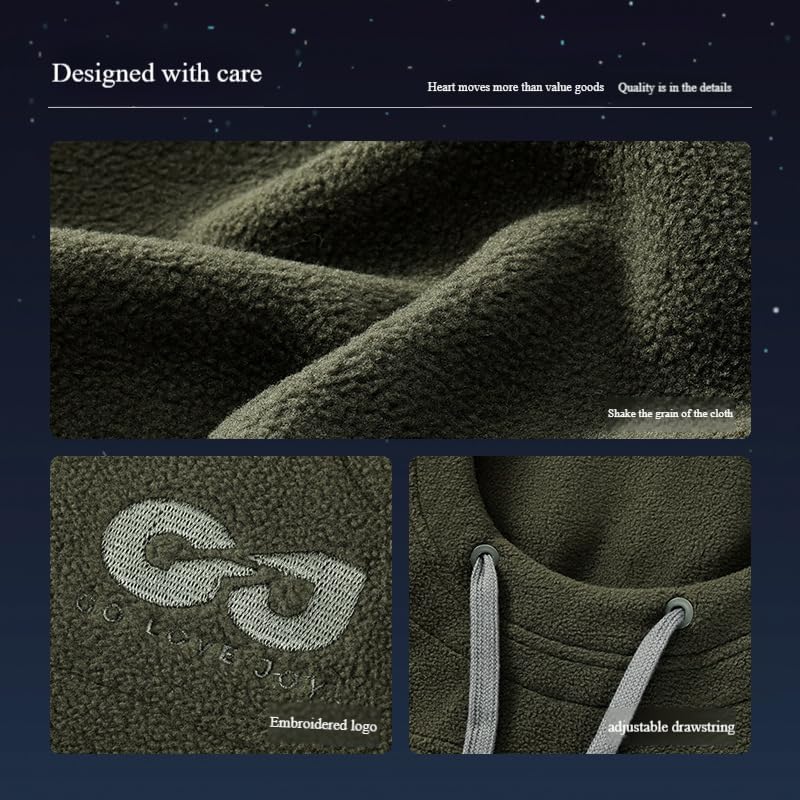 Spevert Winter Beanie Hats for Men Women,One Piece Fleece Lined Knit Cap Balaclavas Mask Set Adjustable Skull Neck Hats - Image 8