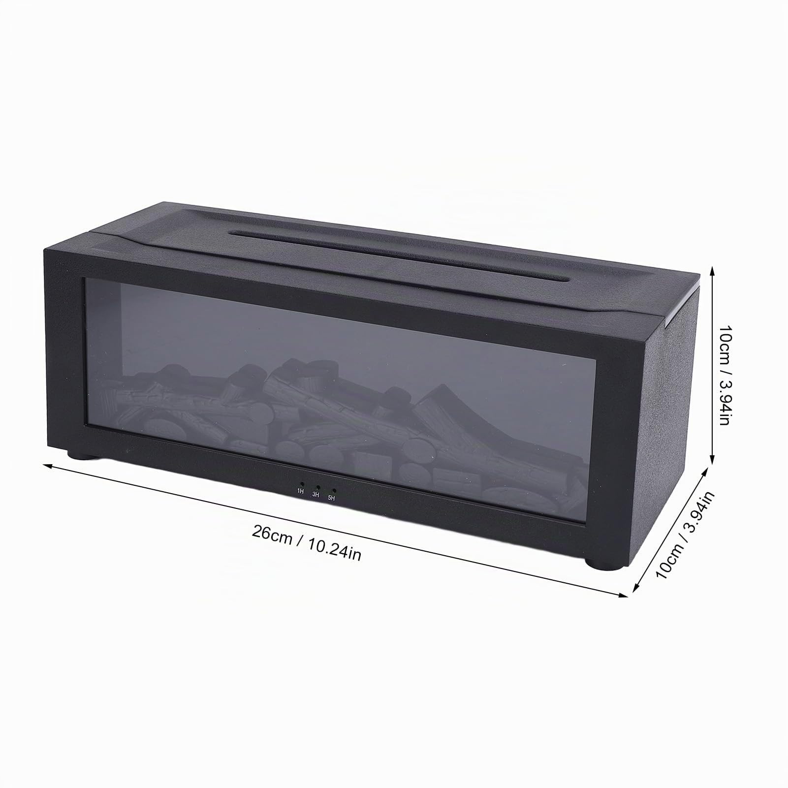 Humidificador de Chimenea con Llama 3D, Difusor Silencioso para Chimenea con Temporizador, Difusor de Aire de Fuego de Aromaterapia de Aceite Esencial con Luz Ambiental para el