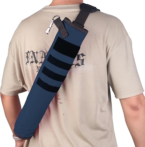 Miniatura 39 de KRATARC Carcaj de flechas traseras ligeras de doble uso, plegable, compacta, con sistema Molle para disparar al blanco Negro - Diámetro 4 pulgadas