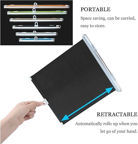 Vista 183 de Blackout Roll Up Shades with Suction Cups, Sunshade Blinds No Drilling, Window Roller Blinds, Thermal Roller Shades for