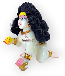 Achleshwar Ladoo Gopal Shining Hair Pack of 2 - Original Kanha Baal for Krishna Idol Shringar & Decoration | Black | 0 No ... Price In India